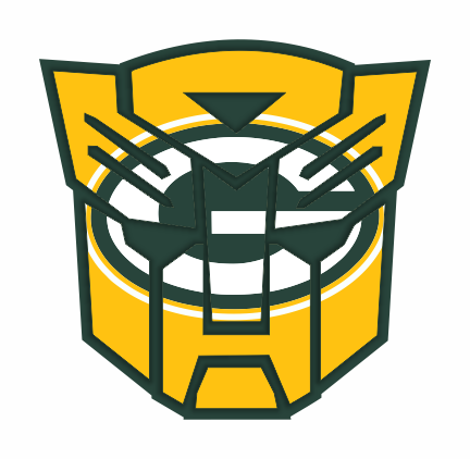 Autobots Green Bay Packers logo iron on paper